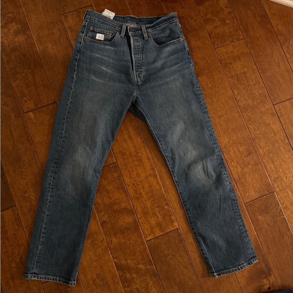 Vintage reworked  levi jeans with gucci detailing